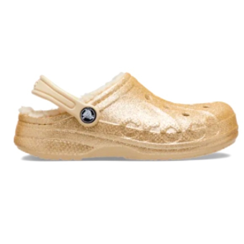 Crocs Baya Lined Glitter Clog (Loved, size C10, toddlers)
